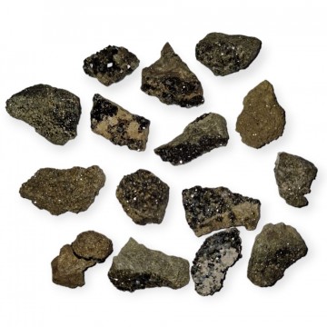 Melanitt Granat (Andraditt) Rå krystaller 5-10 gram AA-kvalitet
