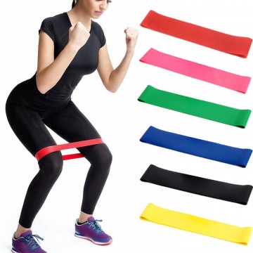 Yoga strikk elastisk sort 1,1 mm, 16,0-18,0 kilo