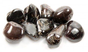 Rhodolitt (Granat) Tromlet Medium A-kvalitet