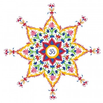 Vindus pynt, Om Flower Mandala sticker