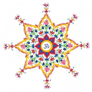 Vindus pynt, Om Flower Mandala sticker