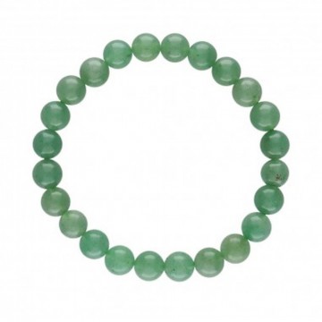 Armbånd med 8 mm Kvarts, grønn AAA-kvalitet