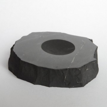 Shungitt Kuleholder stor for 8-12 cm kuler