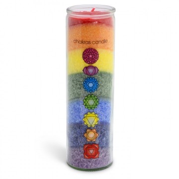 Chakra lys i glassbeholder Honning og Sedertre