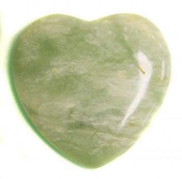 Jade, grønn kinesisk hjerte 4,0 cm