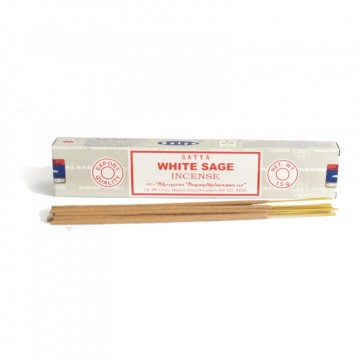 Satya røkelsespinner White Sage, 15 gram