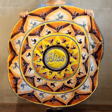 Round bliss mandala meditasjonsmatte