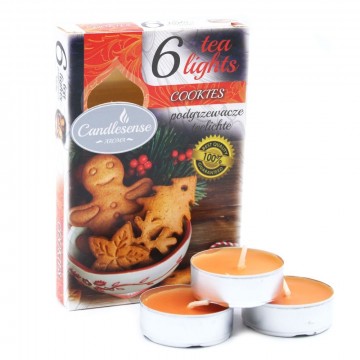 Duftende telys cookies, 6 stk