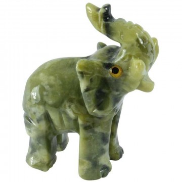 Elefant stående i Serpentin 3 cm