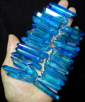 Aqua Aura (Lab created) spisser 4-7 cm