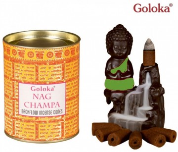 Goloka Back Flow røkelse Nag Champa