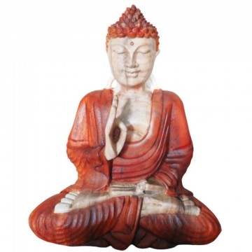 Hand Carved Buddha Statue, 30 cm teaching transmission