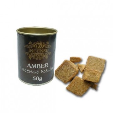 Amber Resin harpiks røkelse i boks, 50 gram