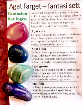 Temasett - Fantasi, farget agat