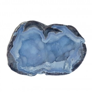 Agat geode med Blå Kalsedon 143 gram AAA-kvalitet