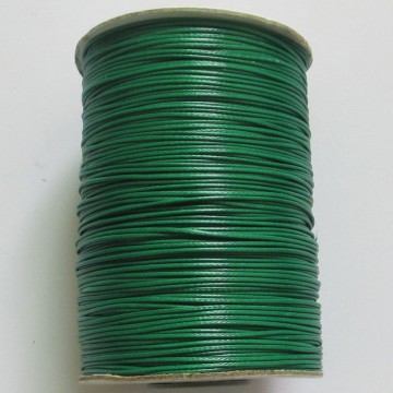 Vokset tråd, 1,0 mm, 170 meter, mørk grønn
