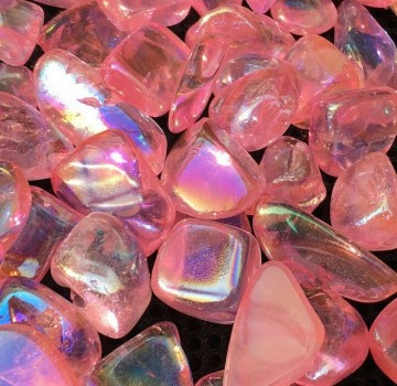 Pink Aura Tromlet Medium AAA-kvalitet