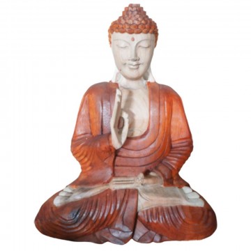 Hand Carved Buddha Statue, 40 cm teaching transmission