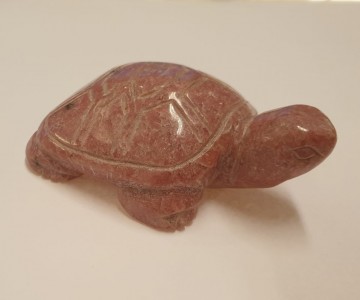Skilpadde, Rhodonitt rosa ca 5 cm