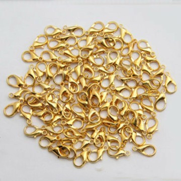 Karabinkrok, gull, 10 mm, 20 stk