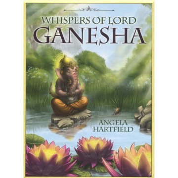 Whispers of Lord Ganesha Orakel kort engelske av Angela Hartfield