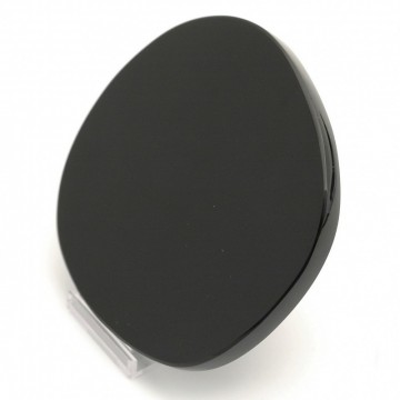 Obsidian, svart høyglanspolert speil 10 cm