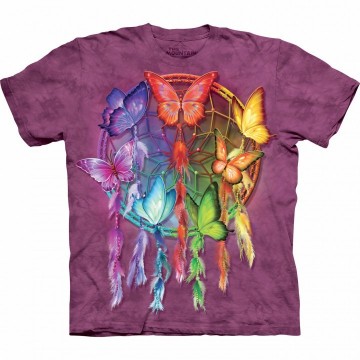 Rainbow Butterfly Dreamcatcher T-Shirt str Medium