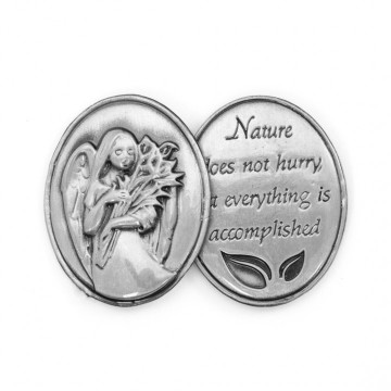 AngelStar Inspirational Token - Nature does not hurry, yet everything is accomplished