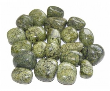 Agat, Green Lace Tromlet Medium AAA-kvalitet