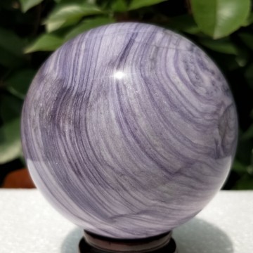 Fluoritt, lilla kule 96 mm, 1 kilo