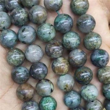 Krysokoll silica med hull, 6 mm, runde (30 stk)