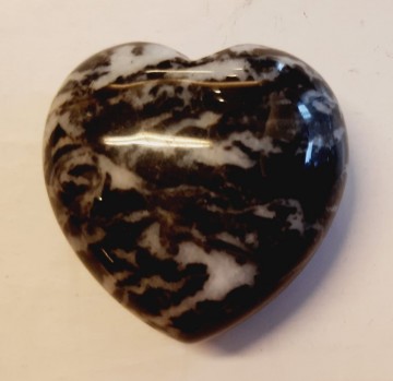 Jaspis, zebra hjerte 4,0 cm
