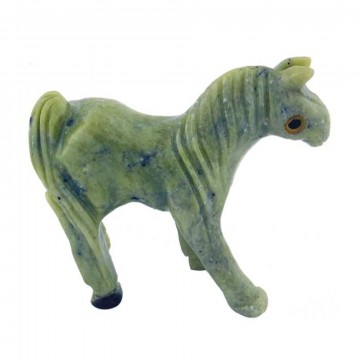 Hest i Serpentin 3 cm