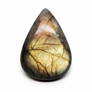 Labradoritt dråpe cabochon 5-10 gram AAA+ kvalitet