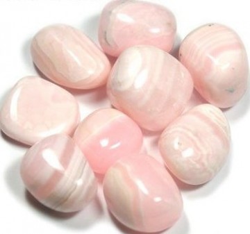 Kalsitt, rosa (Mangano) Tromlet Medium AAA-kvalitet
