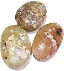 Agat, cherry blossom Tromlet Medium AAA-kvalitet