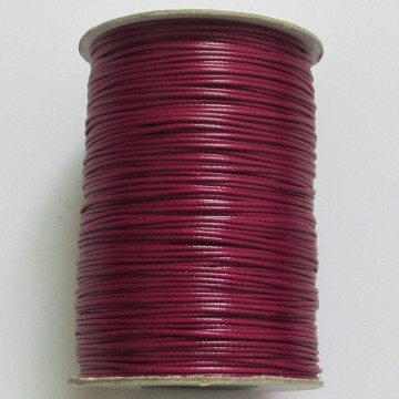 Vokset tråd, 1,0 mm, 170 meter, vinrød