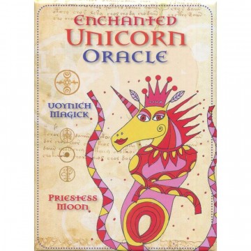 Enchanted Unicorn Oracle kort av Voynich Magick og Priestess Moon