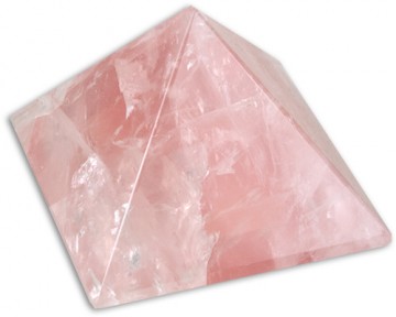 Rosenkvarts pyramide 4x4 cm AAA-kvalitet