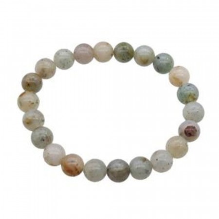 Armbånd med 8 mm Opal, fancy AAA-kvalitet, 19 cm
