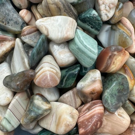 Kalsedon, Satorn Tromlet Stor AAA-kvalitet