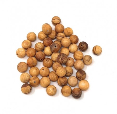 Palo Santo beads (kuler) 8 mm med hull, 10 stk