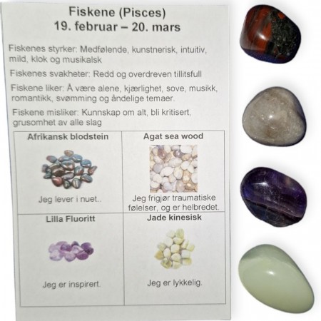 Fiskene 4 tromlet krystaller