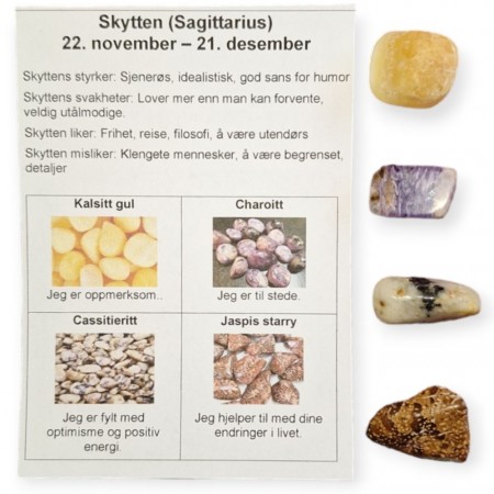 Skytten, 4 tromlet krystaller