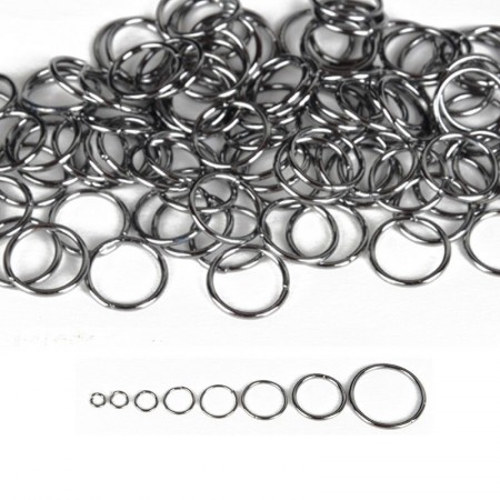Splittring, svart, 5 mm, 60 stk