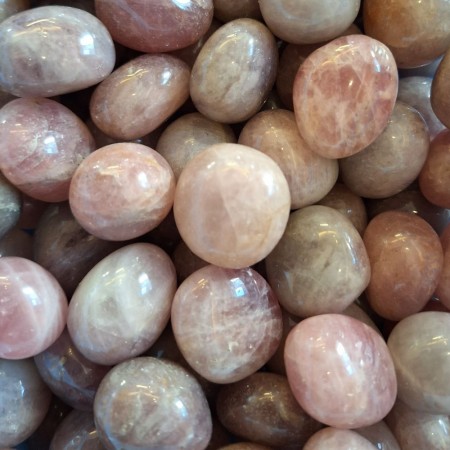 Ametyst, rosa Tromlet Medium AAA-kvalitet variant 3