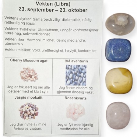 Vekten 4 tromlet krystaller