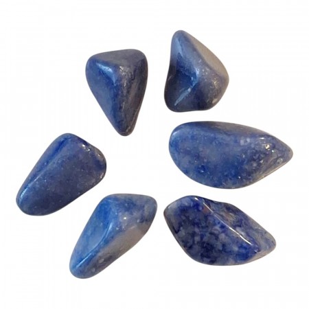 Kvarts, blå Tromlet Stor AAA-kvalitet