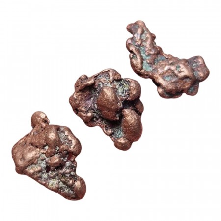 Kobber 1-3 gram Native rent metall fra USA AAA-kvalitet