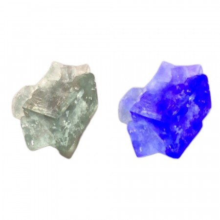 Fluoritt, grønn UV-skift til blå 15 mm AAA-kvalitet